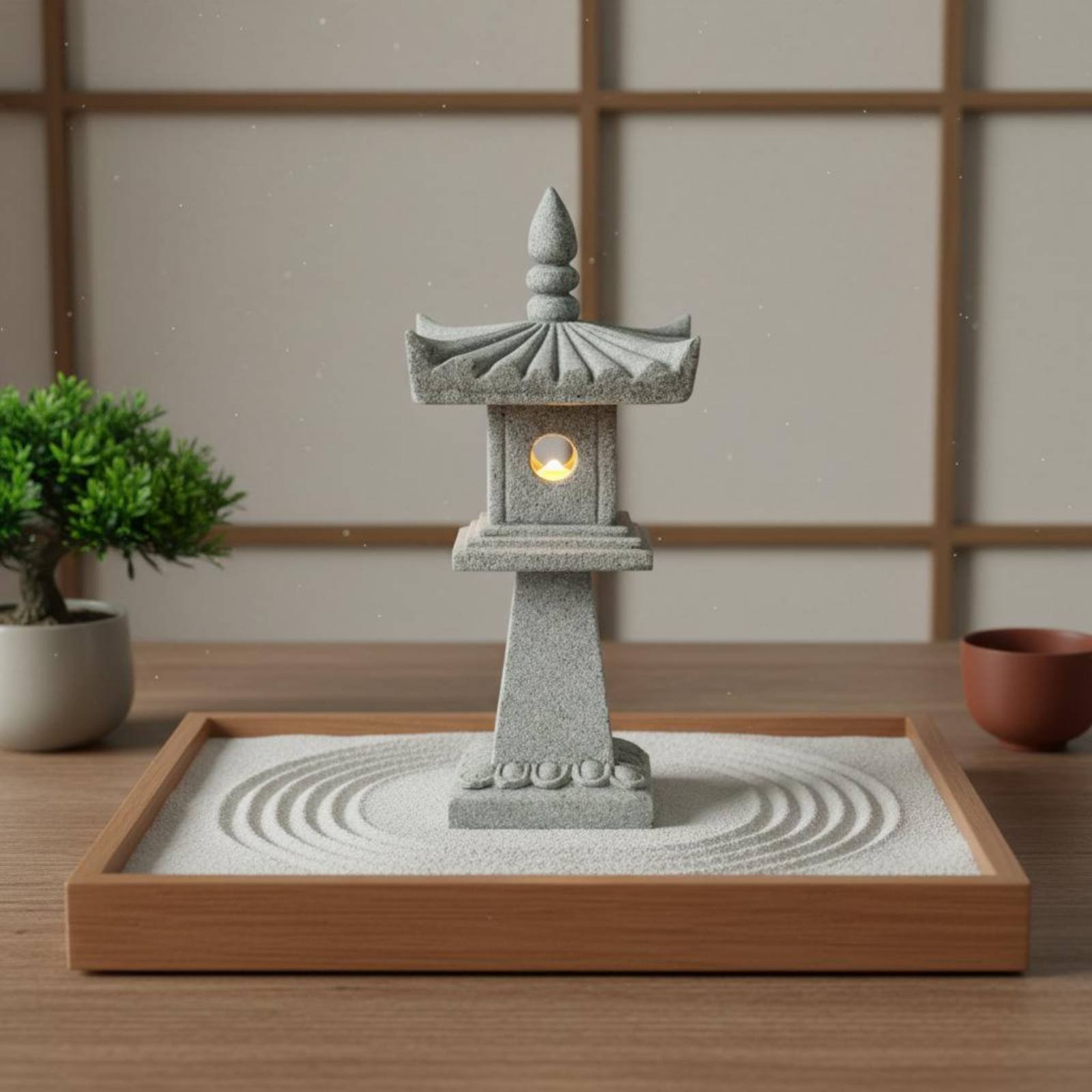 Minyatür Taş Fener Antik Görün - Japanese Garden Bonsai incelemesi ve fiyatı