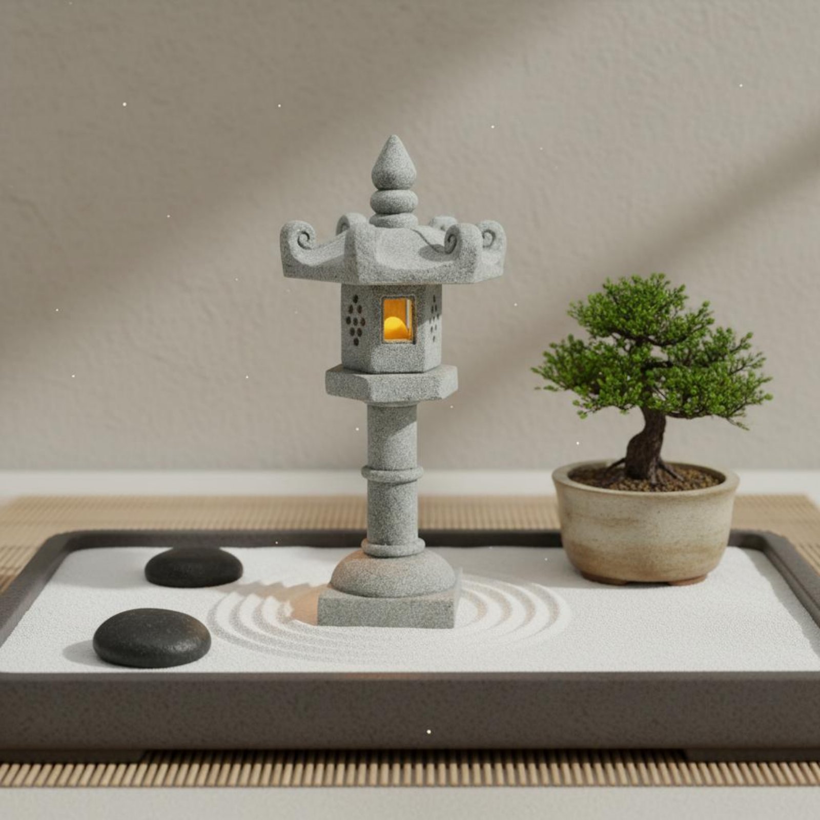 Minyatür Taş Fener Antik Görün - Japanese Garden Bonsai incelemesi ve fiyatı