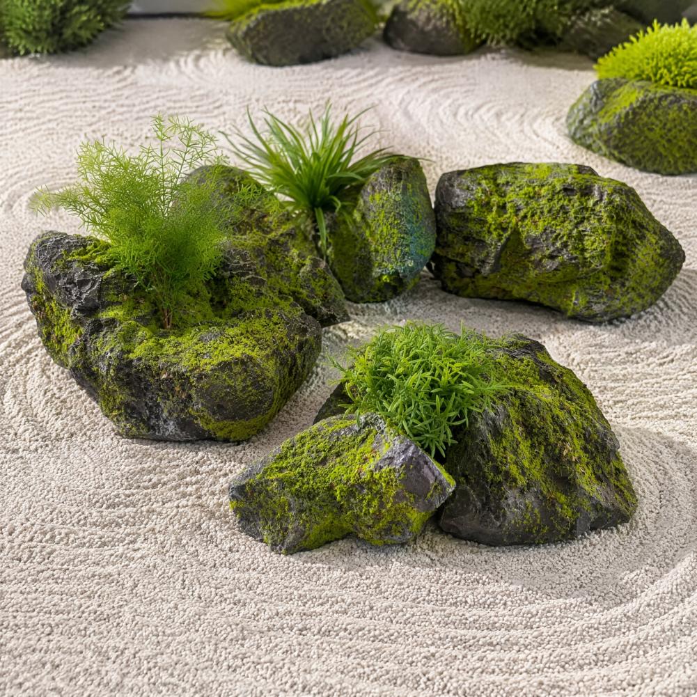Peyzaj için Yapay Yosunlu Kaya - Bonsai Garden Backyard incelemesi ve fiyatı