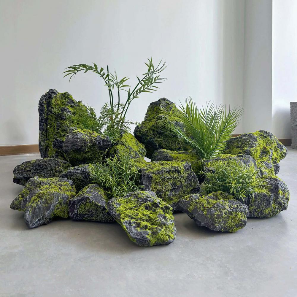 Peyzaj için Yapay Yosunlu Kaya - Bonsai Garden Backyard incelemesi ve fiyatı